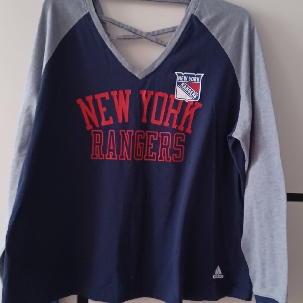 adidas NHL NY Rangers women's top, size 2XL